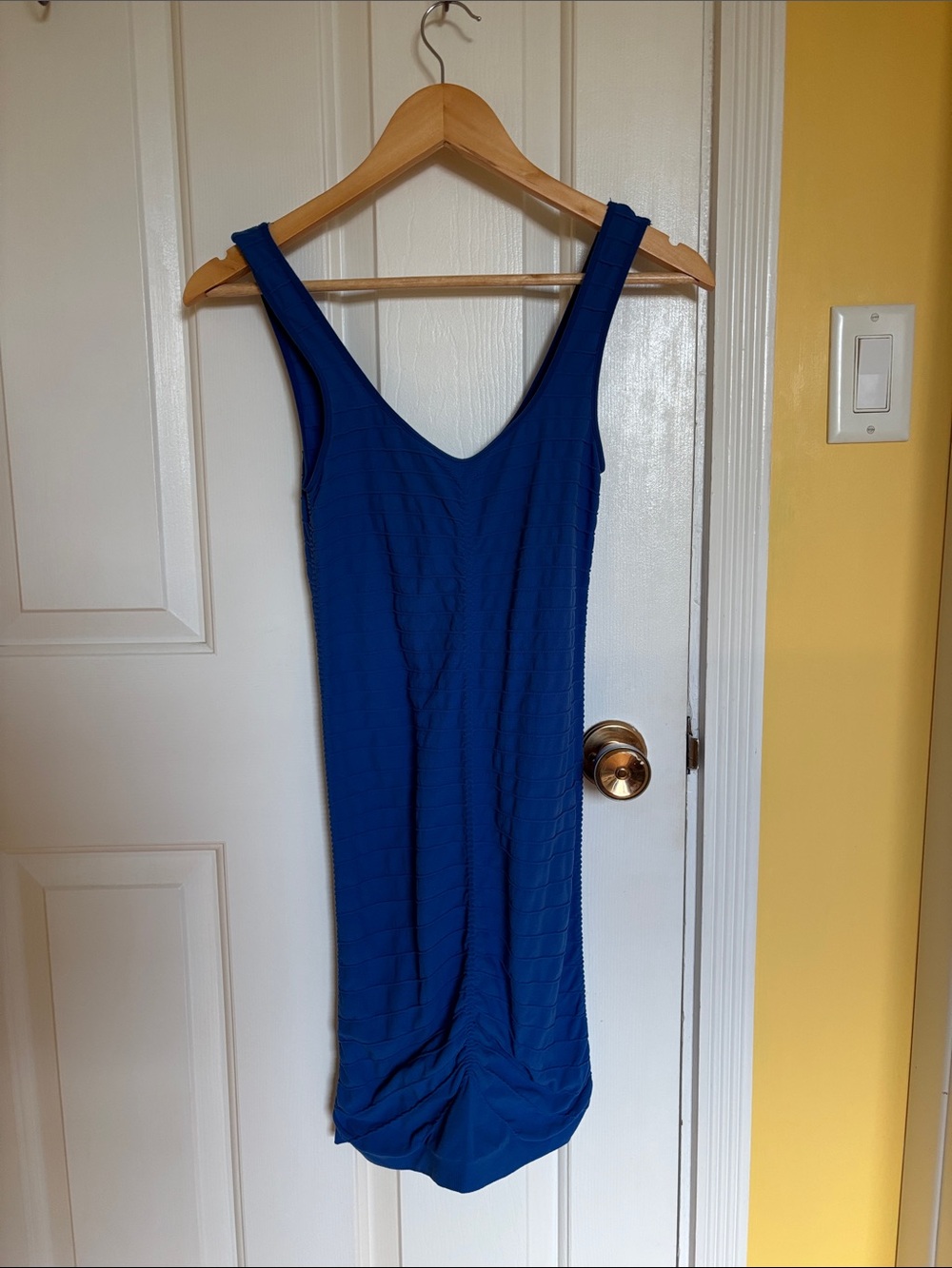 Vintage bebe Royal Blue Bodycon Mini Dress
